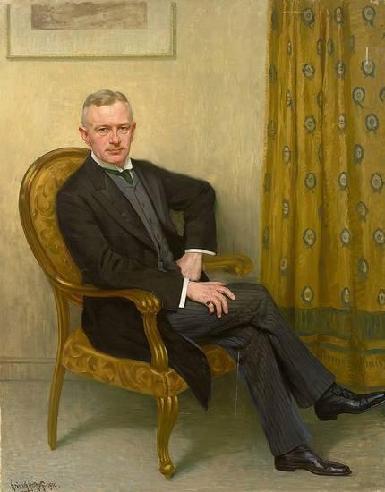 Heinrich Hellhoff Portrait des kaiserlichen Kammerherrn von Winterfeldt, in Armlehnstuhl sitzend oil painting picture